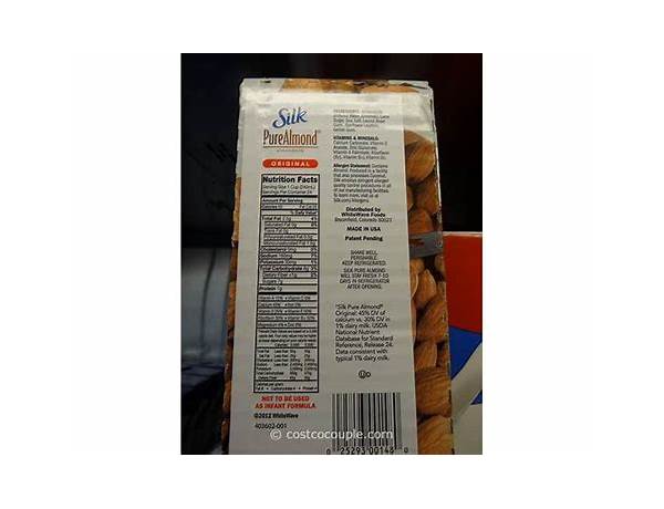 Pure almond malk food facts