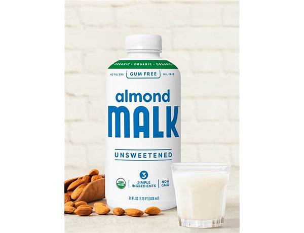 Pure almond malk ingredients