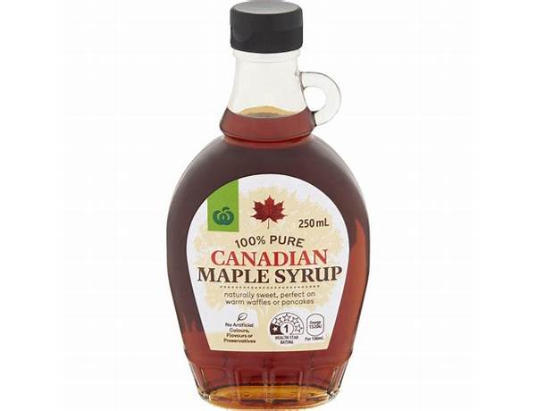 Pure canadian red maple syrup food facts