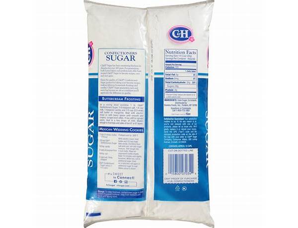 Pure cane confectioners sugar food facts