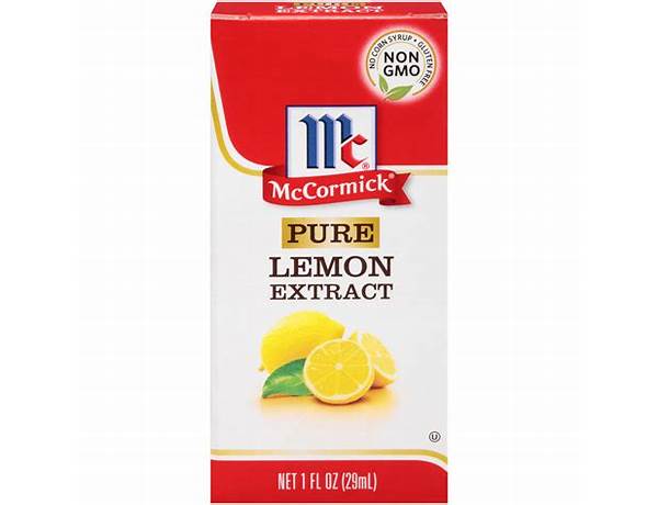 Pure lemon extract food facts