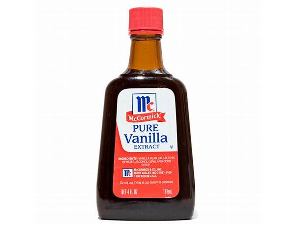 Pure vanilla extract ingredients