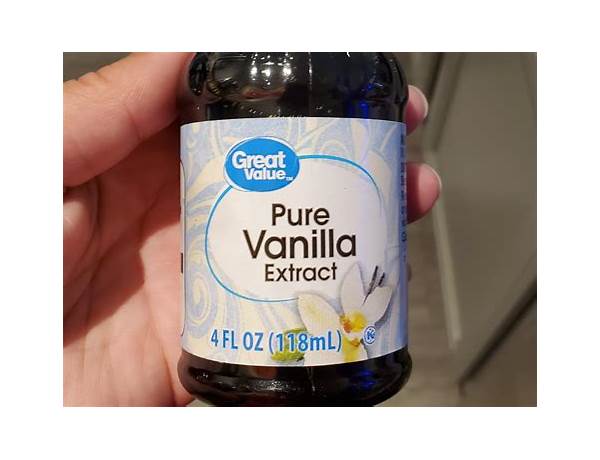 Pure vanilla extract nutrition facts