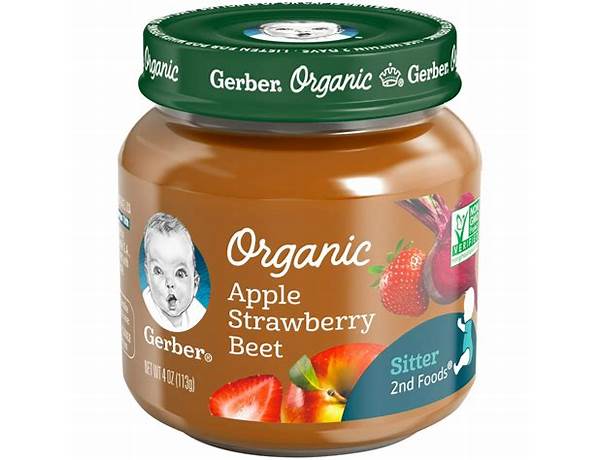 Purees organic nd foods apple strawberry beet baby food food facts