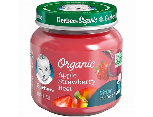 Purees organic nd foods apple strawberry beet baby food nutrition facts