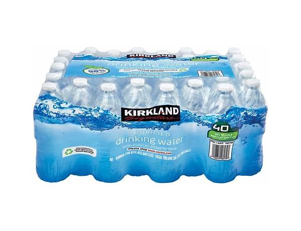 Purified drinking water with flavor-enhancing minerals 40 bottle value pack food facts