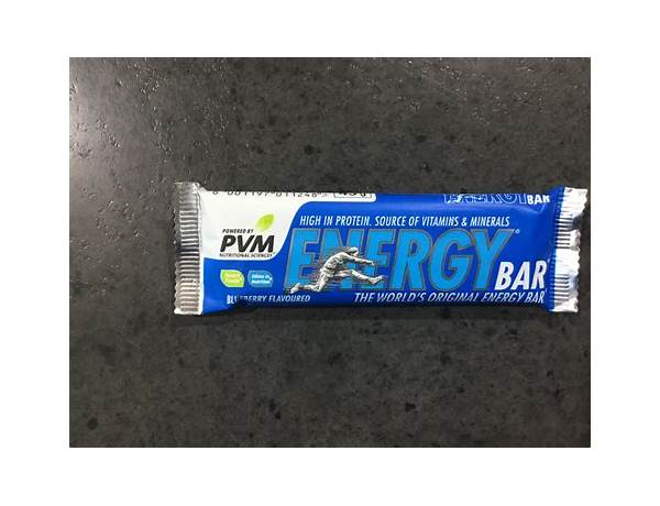 Pvm energy bar food facts