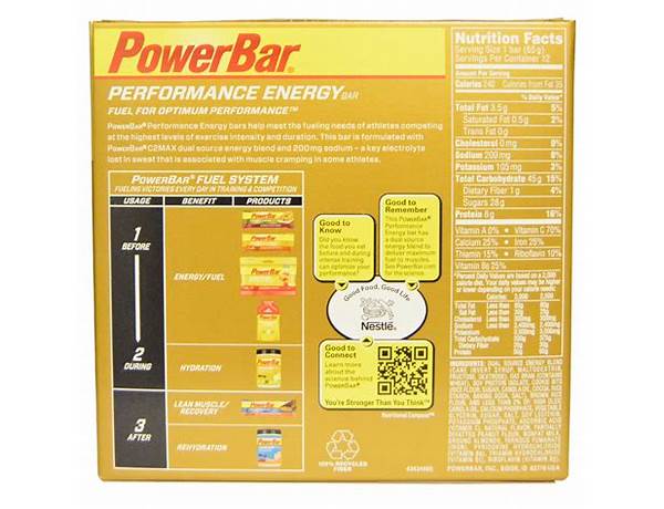 Pvm energy bar nutrition facts