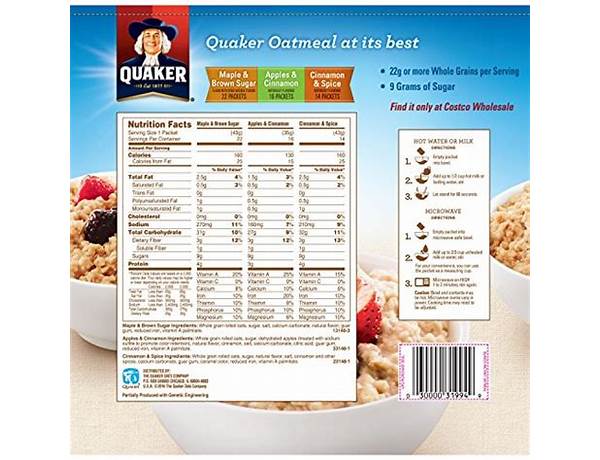 Quaker oats quick 1 ingredients