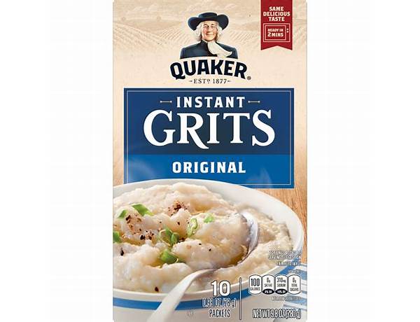 Quaker original instant grits food facts