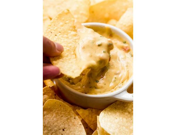 Queso dip, medium green chile food facts