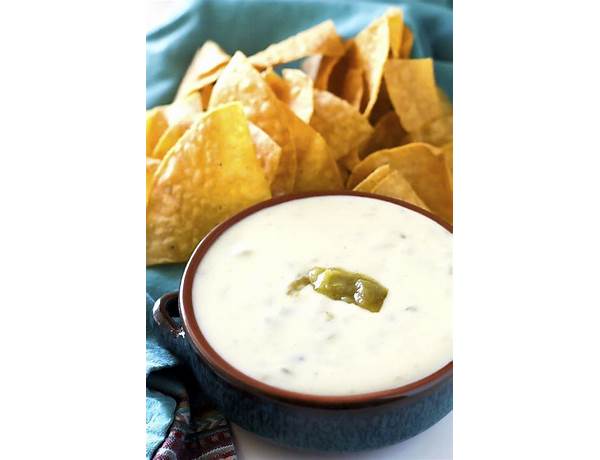 Queso dip, medium green chile ingredients