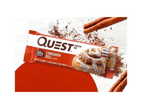 Questbar protein bar cinnamon roll food facts