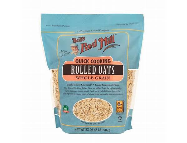 Quick cooking rolled oats food facts