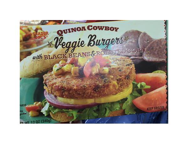 Quinoa cowboy veggie burgers food facts