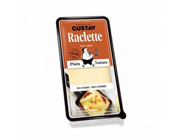 Raclette plain nature ingredients