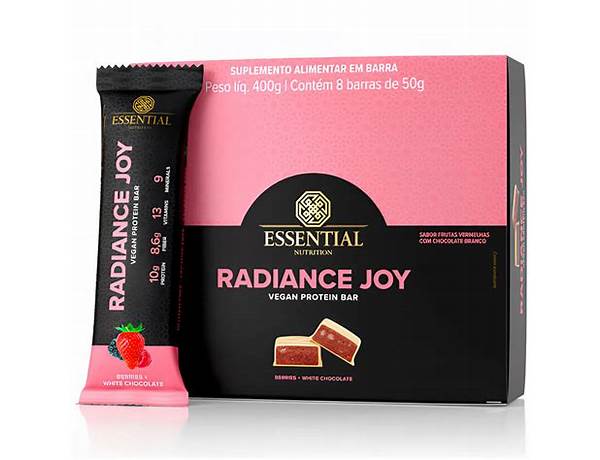 Radiance joy chocolate barra de 50g food facts