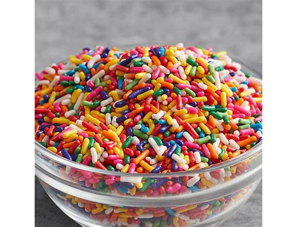 Rainbow ice cream sprinkles food facts