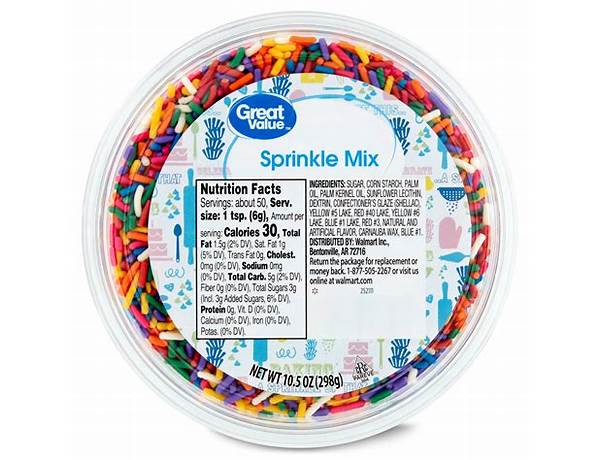 Rainbow sprinkles ingredients