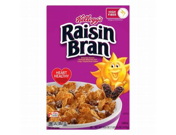 Raisin bran delicious raisins perfectly balanced with crisp food facts