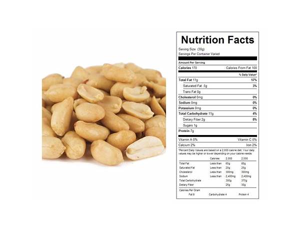 Raley’s roasted peanuts food facts
