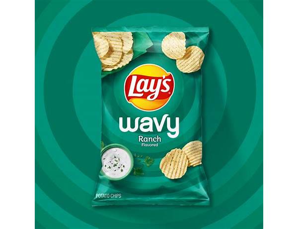 Ranch flavored wavy potato chips food facts