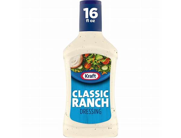 Ranch topping & dressing food facts