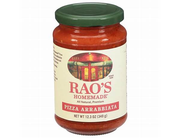 Rao's homemade pizza arrabbiata food facts