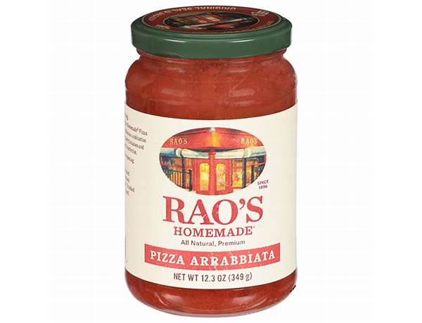 Rao's homemade pizza arrabbiata nutrition facts