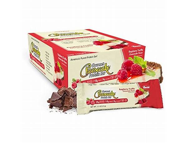 Raspberry cheesecake protein bar food facts