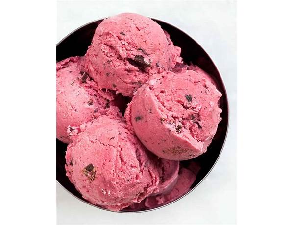 Raspberry chocolate chip ice cream ingredients