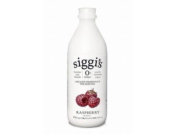 Raspberry probiotic drinkable nonfat yogurt ingredients