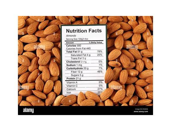 Raw california almonds food facts