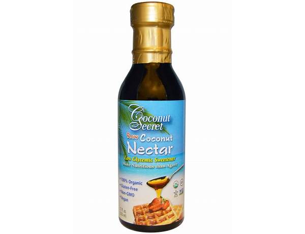 Raw coconut nectar food facts