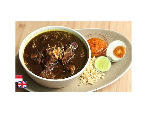 Rawon spicy beef in black nut soup ingredients