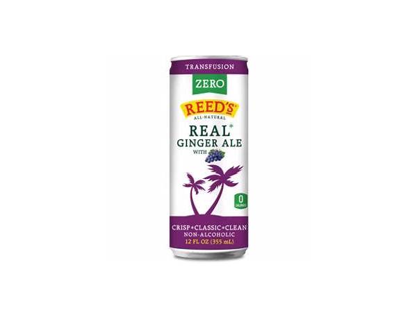 Real ginger ale grape - ingredients