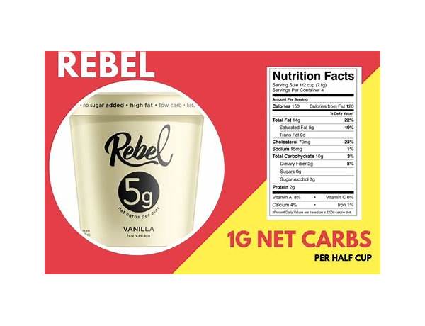 Rebel 100 nutrition facts