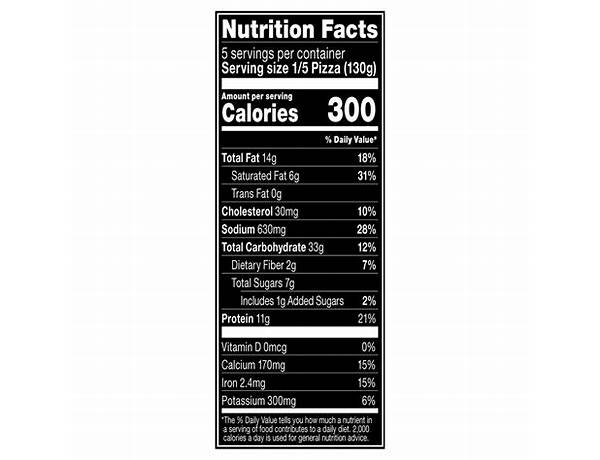 Red baron classic crust nutrition facts