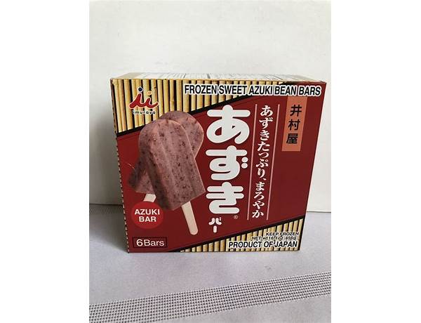 Red bean ice bars nutrition facts