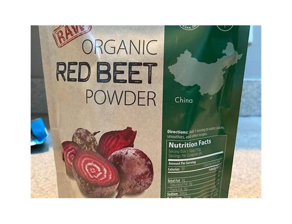 Red beet power food facts