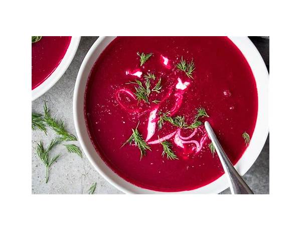 Red beet root soup food facts