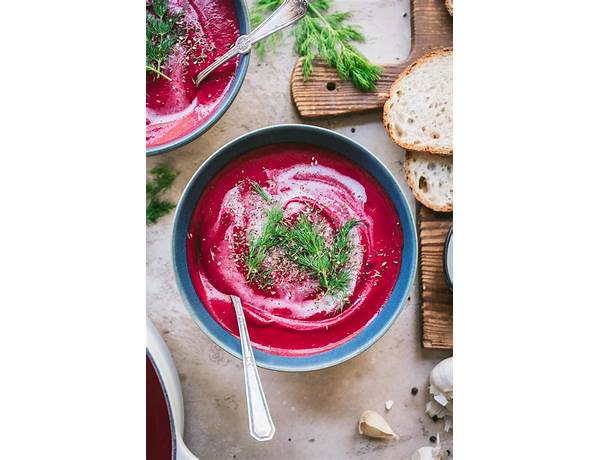 Red beet root soup ingredients