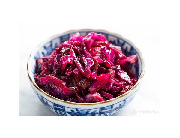 Red cabbage sweet sour food facts