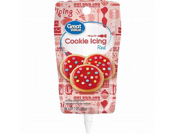 Red cookie icing food facts