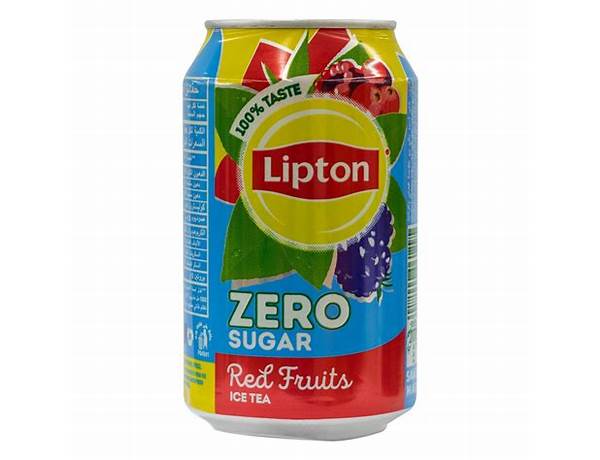 Red fruits ice tea zero sugar food facts