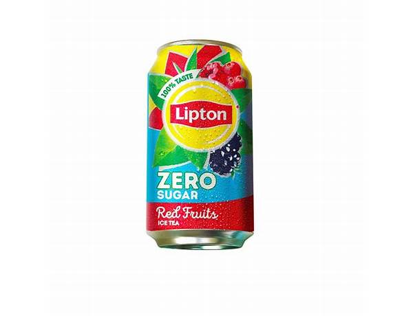 Red fruits ice tea zero sugar ingredients