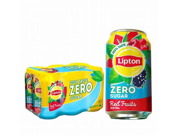 Red fruits ice tea zero sugar nutrition facts