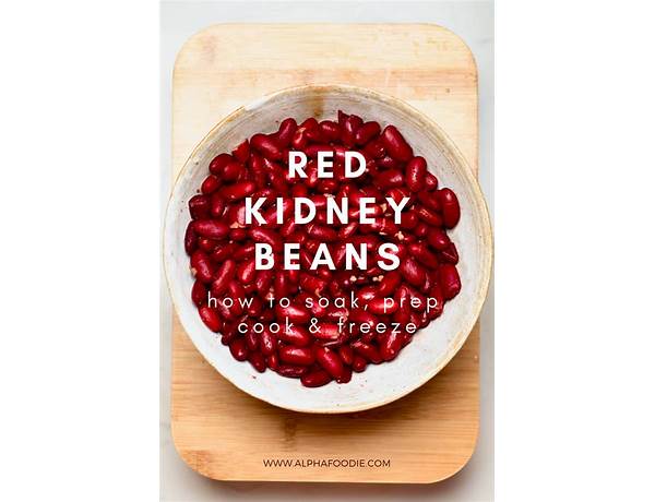 Red kidney beans ingredients