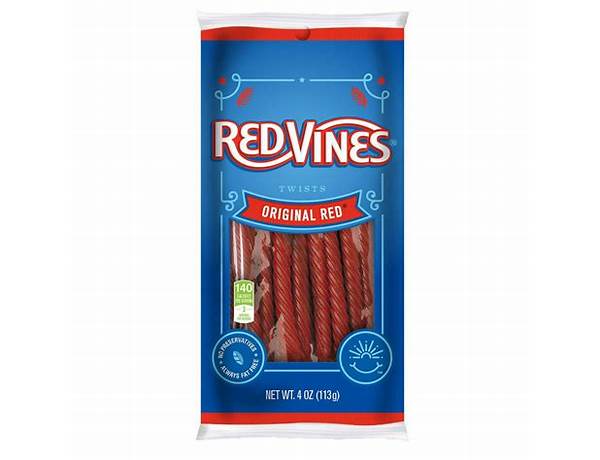 Red vines twists original red food facts