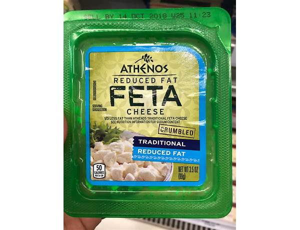 Reduced fat feta cheese crumbles food facts
